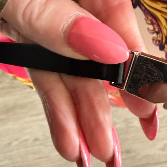 VERSACE - “AUTHENTIC” Red and Orange Patterned Midi Dress - Picture 4 of 8